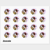 European Goldfinch Ronde Sticker (Vel)