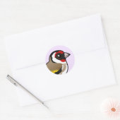 European Goldfinch Ronde Sticker (Envelop)