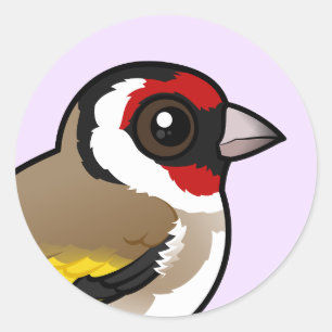 European Goldfinch Ronde Sticker