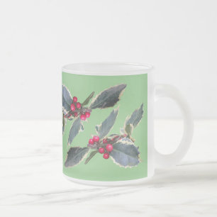 European Holly Cust. Mok van groen glas