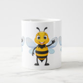 European honey bee extra grote beker (Voorkant)