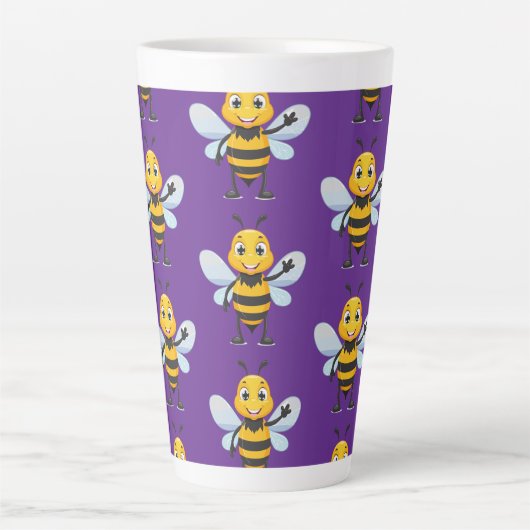 European honey bee latte mok (Voorkant)