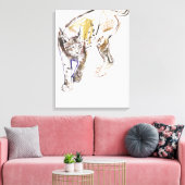 European Lynx Canvas Afdruk (Insitu (Woonkamer))