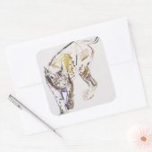 European Lynx Vierkante Sticker (Envelop)