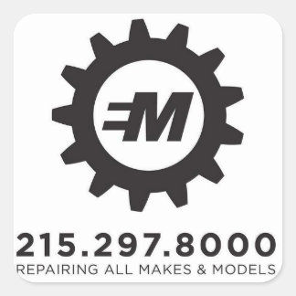 European Motor Services, LLC Decal Vierkante Sticker