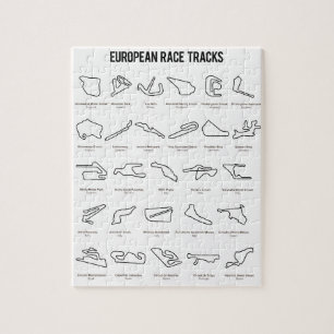 European Race Tracks Legpuzzel