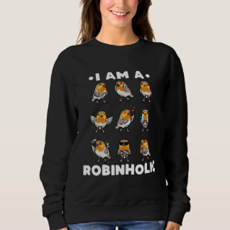 European Robin Bird Robinholic Trui