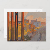 Europees Frans Briefkaart in het Oude Rome (Voorkant / Achterkant)