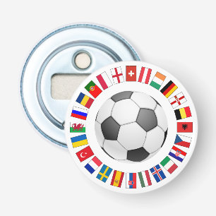 Europees kampioenschap voetbal Football 2016 Button Flesopener