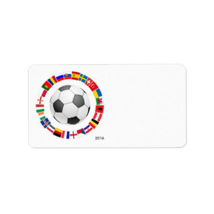 Europees kampioenschap voetbal Football 2016 Etiket