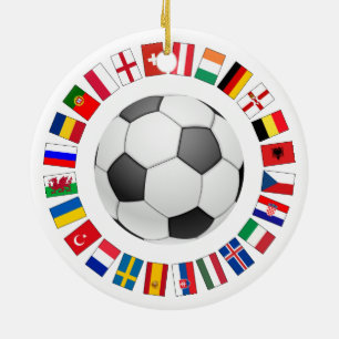 Europees kampioenschap voetbal Football 2016 Keramisch Ornament