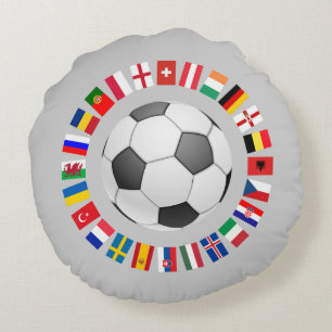 Europees kampioenschap voetbal Football 2016 Rond Kussen