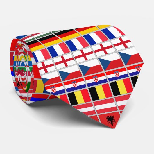 Europees kampioenschap voetbal Football 2016 Stropdas (Opgerold)