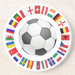 Europees kampioenschap voetbal Football 2016 Zandsteen Onderzetter