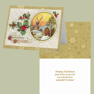  Europees kerstfeest Feestdagen Kaart