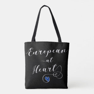 Europees op het hart, Europa, eurofiel Draagtas
