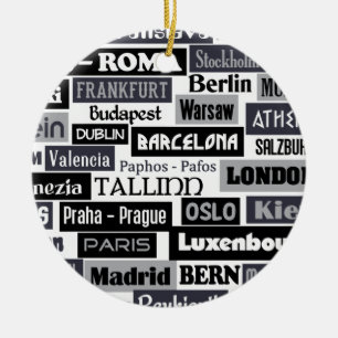 Europees ornament voor reizigers