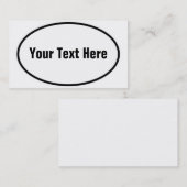  Europees ovaal Visitekaartje (Voorkant / Achterkant)