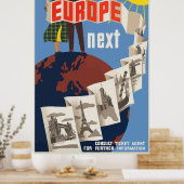 Europees Poster voor reizen (Keuken)