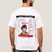 Europees Shirt van Mozart "Mo-Z" (Mannen Light) (Achterkant)