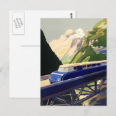  Europees treinverkeer Briefkaart (Voorkant / Achterkant)