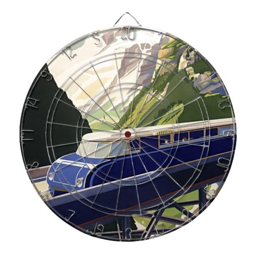  Europees treinverkeer Dartbord (Voorkant)