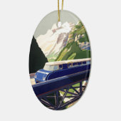 Europees treinverkeer Keramisch Ornament (Links)