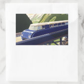 Europees treinverkeer Rechthoekige Sticker (Tas)