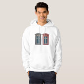 Europees venster architectonische kunst hoodie (Voorkant volledig)