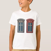 Europees venster  architectonische kunst t-shirt (Voorkant)