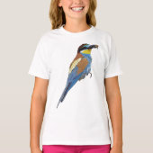 Europese bijeneter vogel meisjes T-shirt (Voorkant)