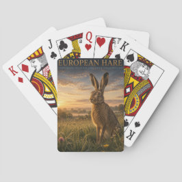 Europese Haas Weide DIEREN Pokerkaarten