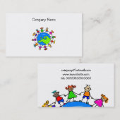 Europese Kinderen Visitekaartje (Voorkant / Achterkant)