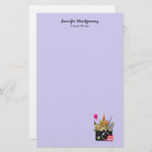 Europese landmerken met camera briefpapier (Voorkant / Achterkant)