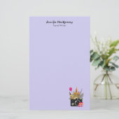 Europese landmerken met camera briefpapier (Staand voorkant)