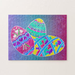 Europese Pasen Volkskunst MEISJES MAND PUZZEL