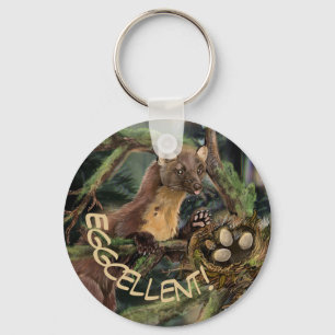 Europese pine Marten Sleutelhanger