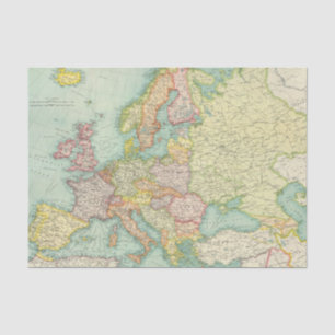 Europese politieke kaart tissuepapier
