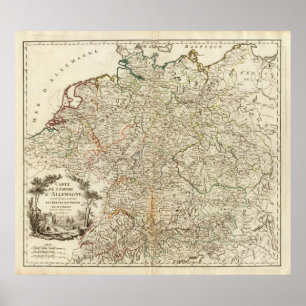 Europese postwegen poster