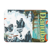 Europese rivierreisposter Donau Magneet (Horizontaal)