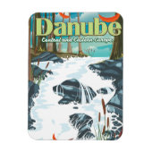 Europese rivierreisposter Donau Magneet (Verticaal)