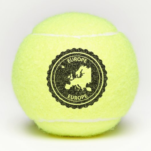 Europese rubberstempel tennisballen (Voorkant)