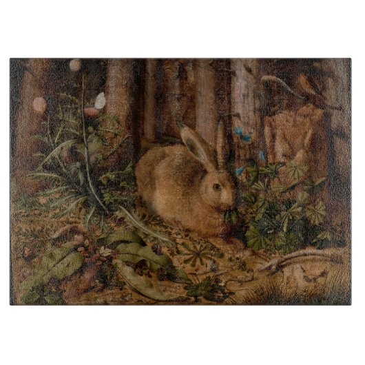 Europese Schilderij Konijn Jaar Glas Snijden B Snijplank (Voorkant)