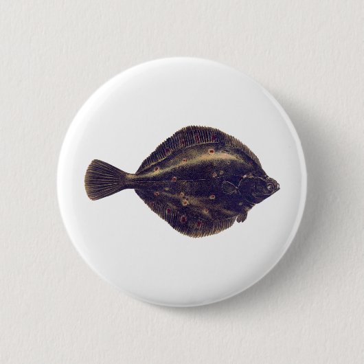 Europese schol ronde button 5,7 cm (Voorkant)