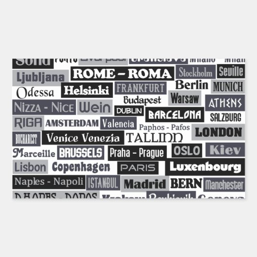 Europese stickers voor reizigers (Voorkant)