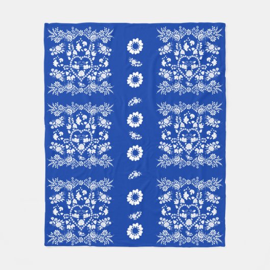 Europese traditionele volksmaterij fleece deken (Voorkant)