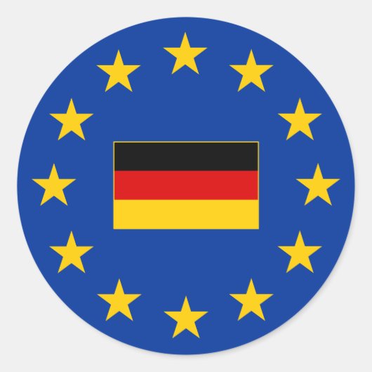 europese unie duitsland ronde Sticker (Voorkant)