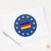 europese unie duitsland ronde Sticker (Envelop)
