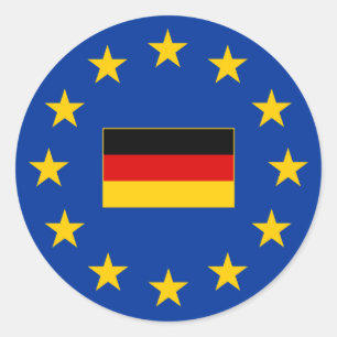 Europese Unie Duitsland Ronde Sticker