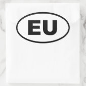 Europese Unie - EU - Europees Ovale Sticker (Tas)